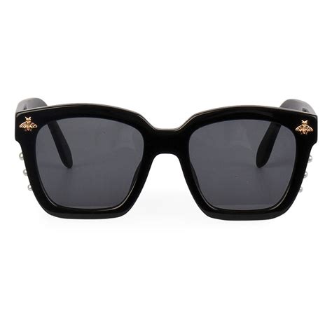 gucci black bee glasses